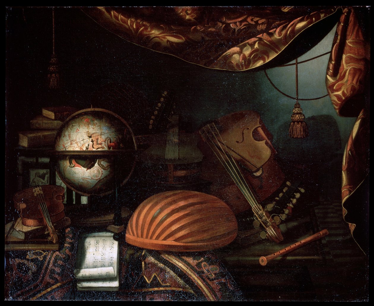 Nature morte avec instruments de musique, 1715 - Bonaventura Bettera