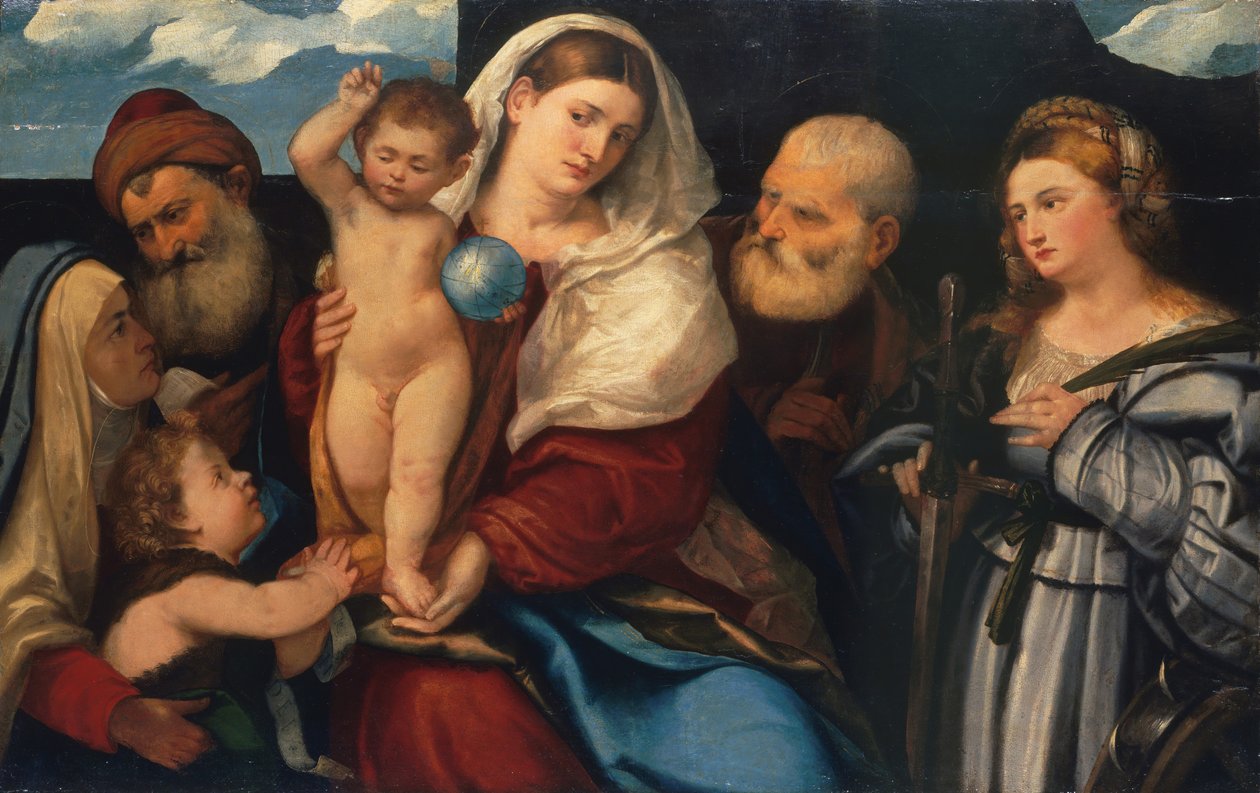 Madone et enfant avec des saints - Bonifacio de