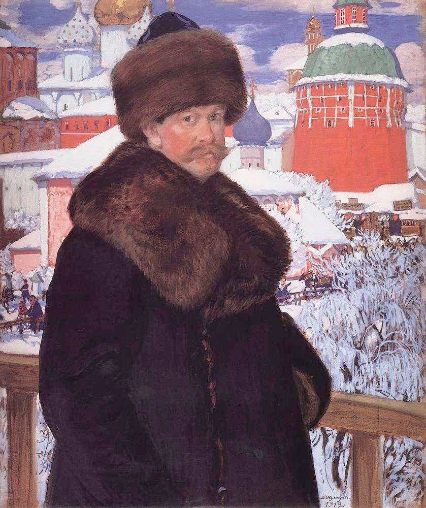 Autoportrait - Boris Mikhailovich Kustodiev