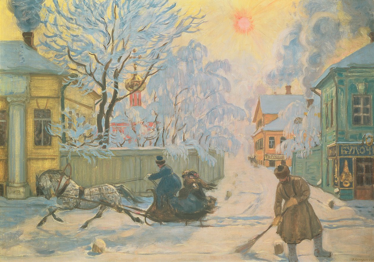 Matin givré - Boris Mikhailovich Kustodiev