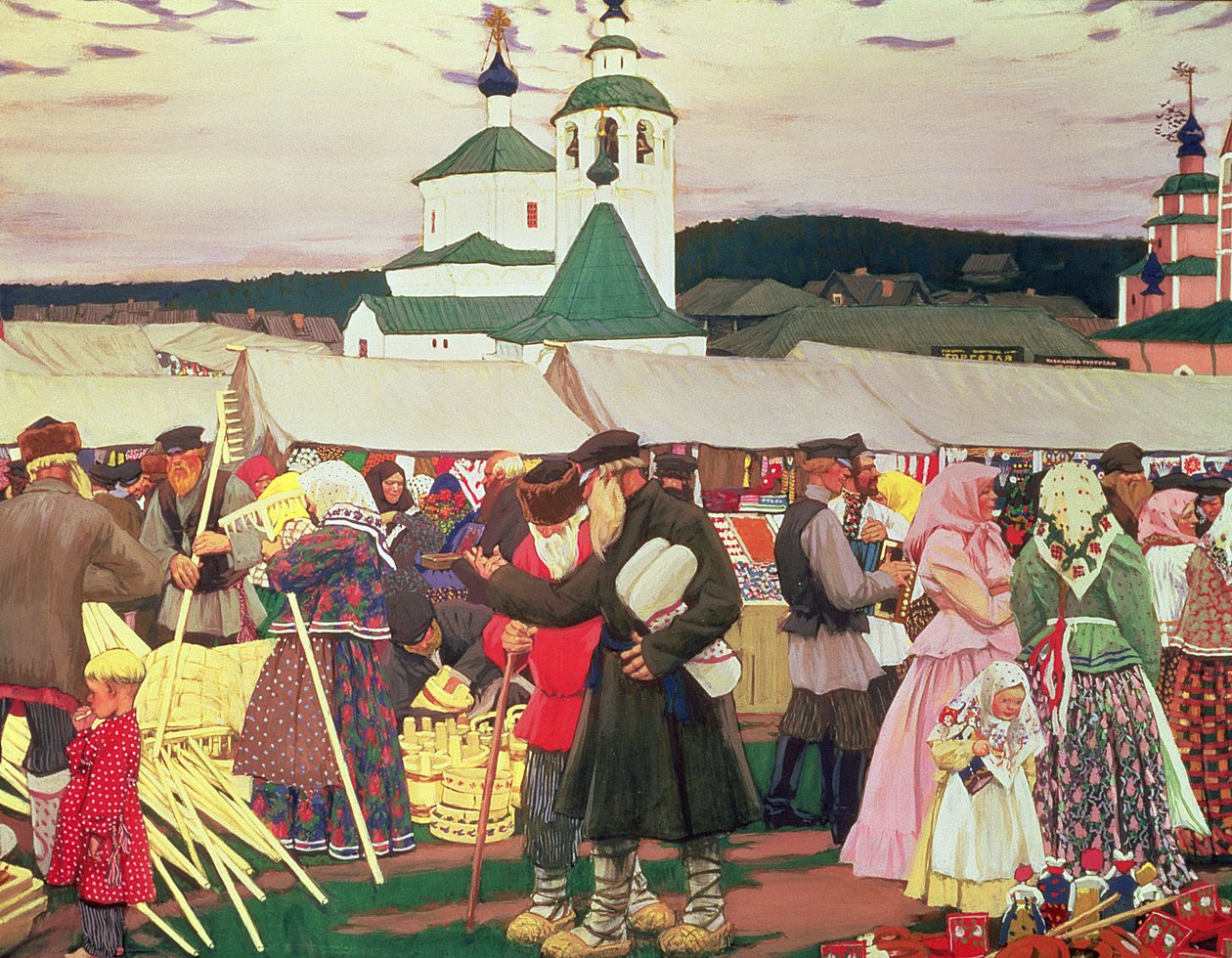 La Foire, 1906 - Boris Mikhailovich Kustodiev