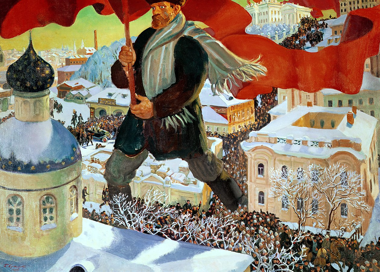 Bolchevik, 1920 - Boris Mikhailovich Kustodiev