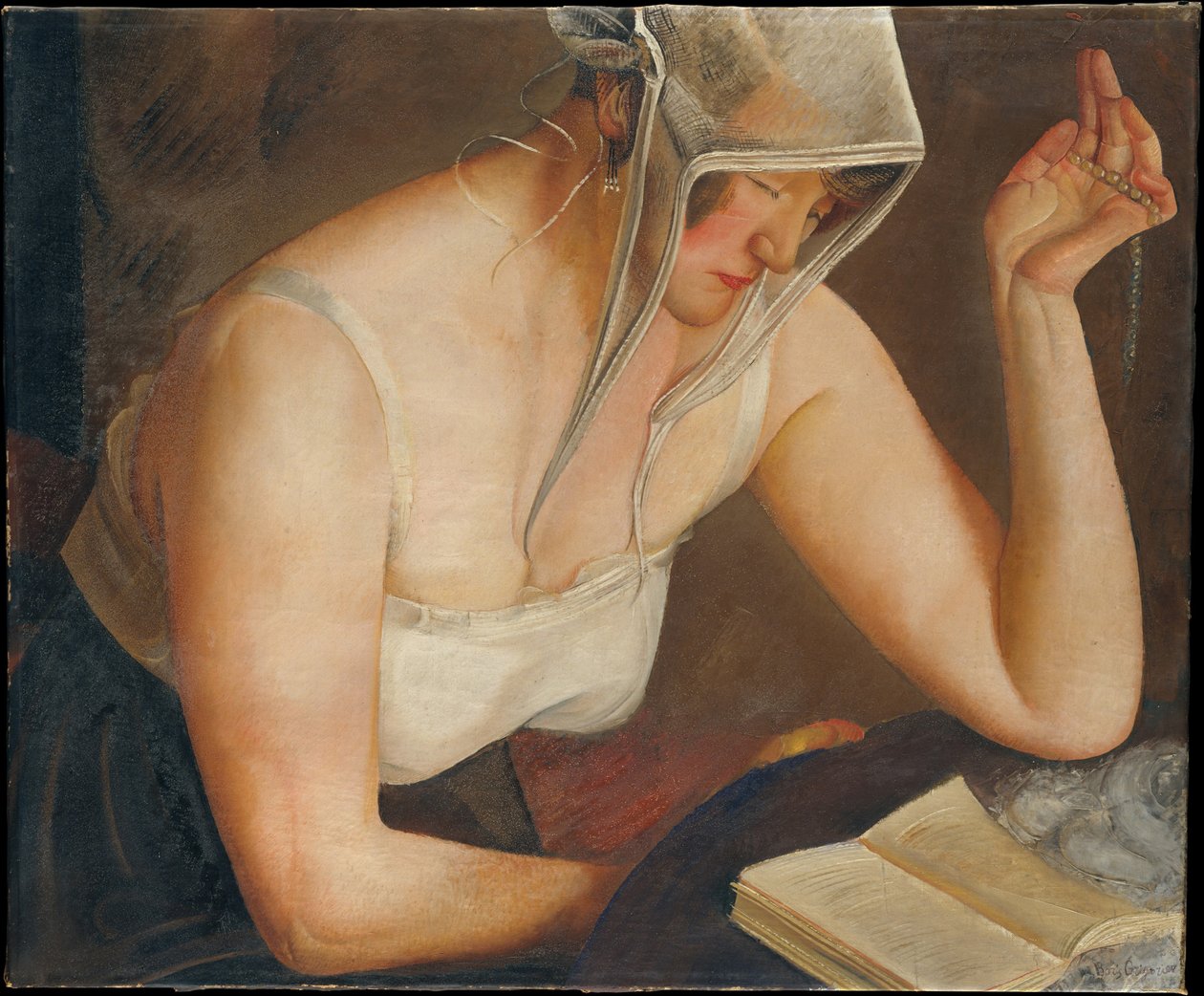 Femme lisant, vers 1922 - Boris Dmitrievich Grigoriev