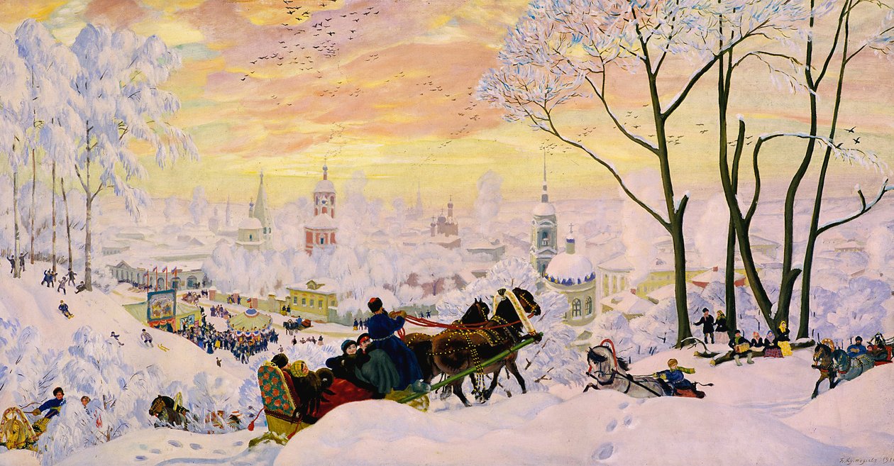 Mardi Gras, 1916 - Boris Mikhailovich Kustodiev