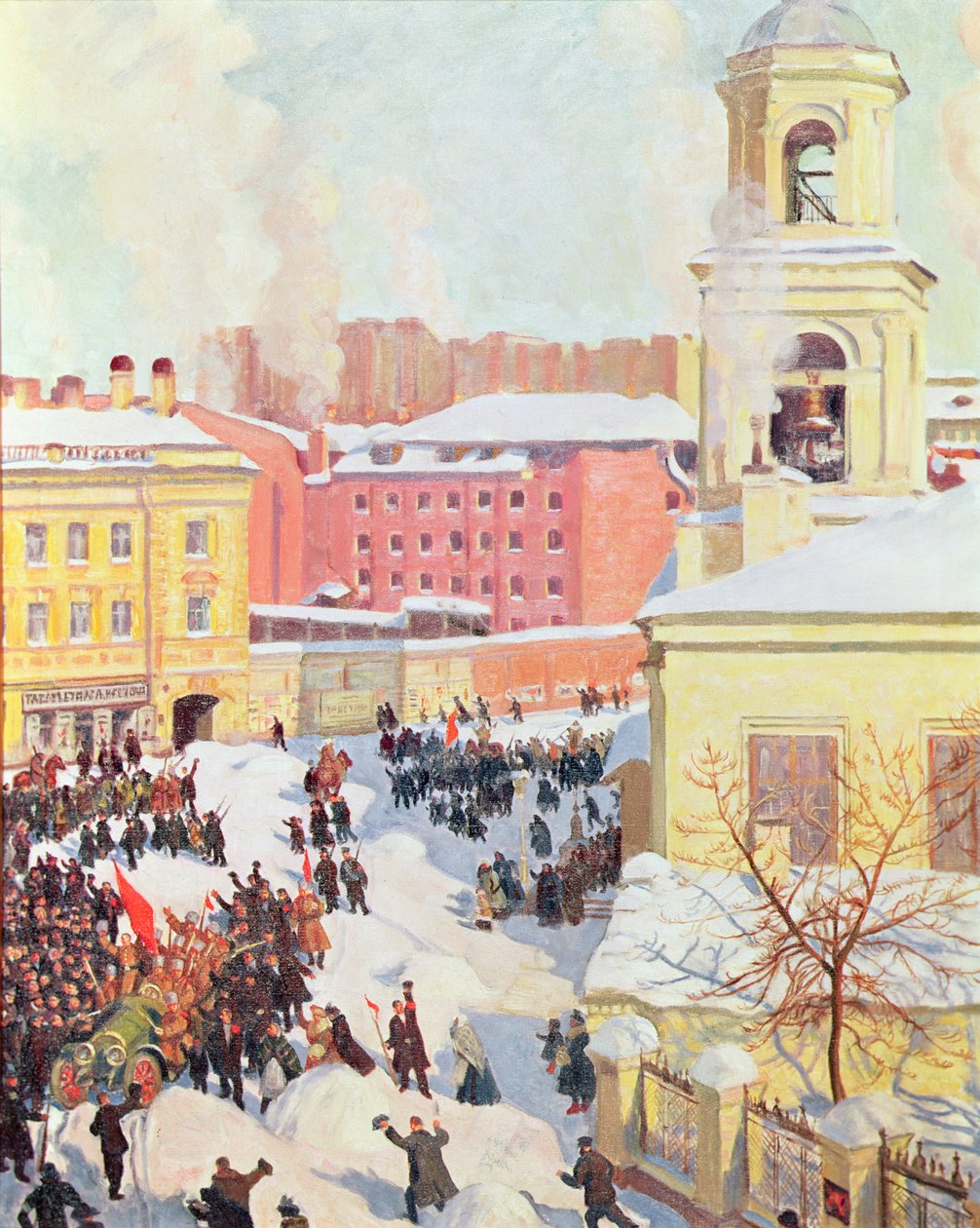 Le 27 février 1917 - Boris Mikhailovich Kustodiev