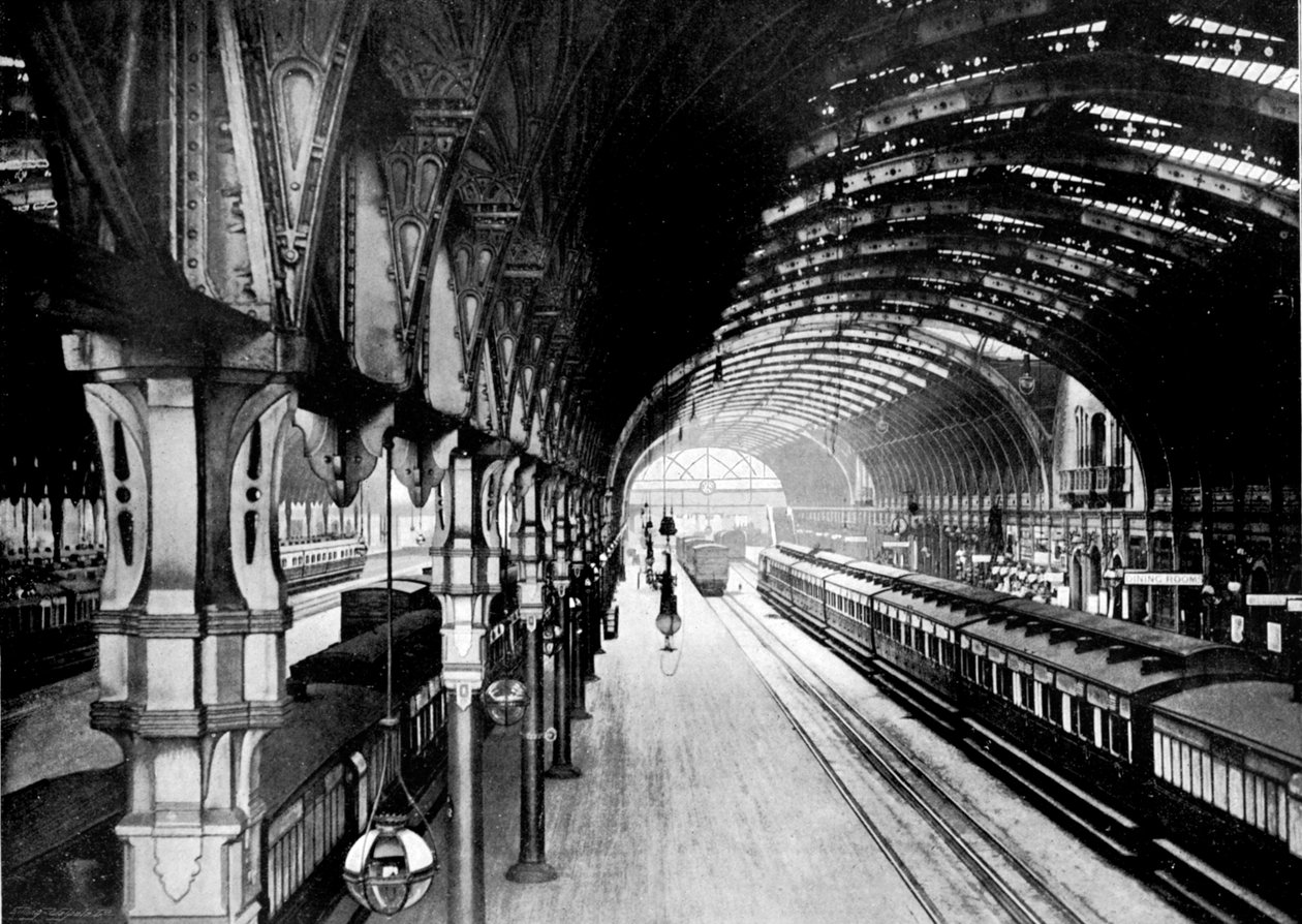 Gare de Paddington, Londres, 1890 - British Photographer
