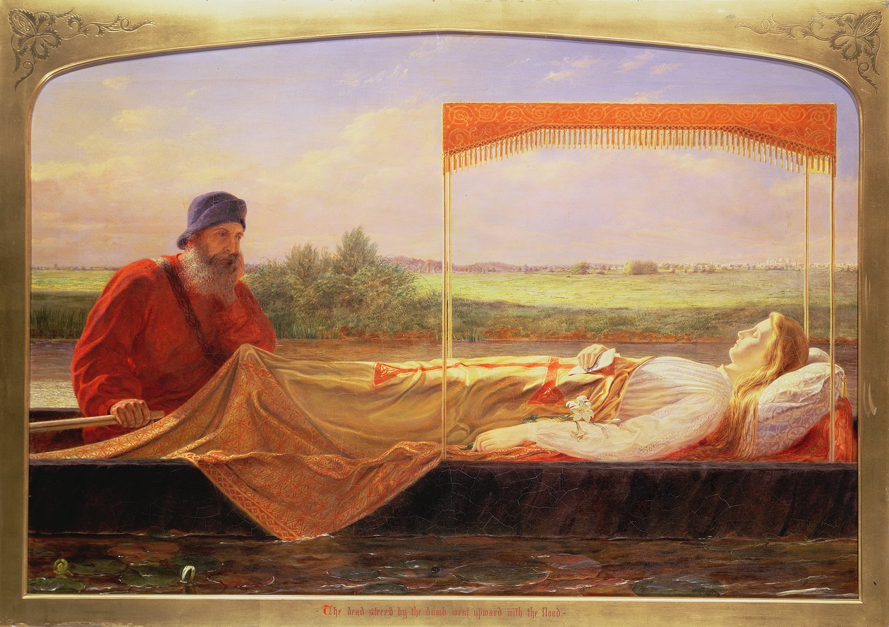 Elaine - `La morte dirigée par le muet montait avec le flot