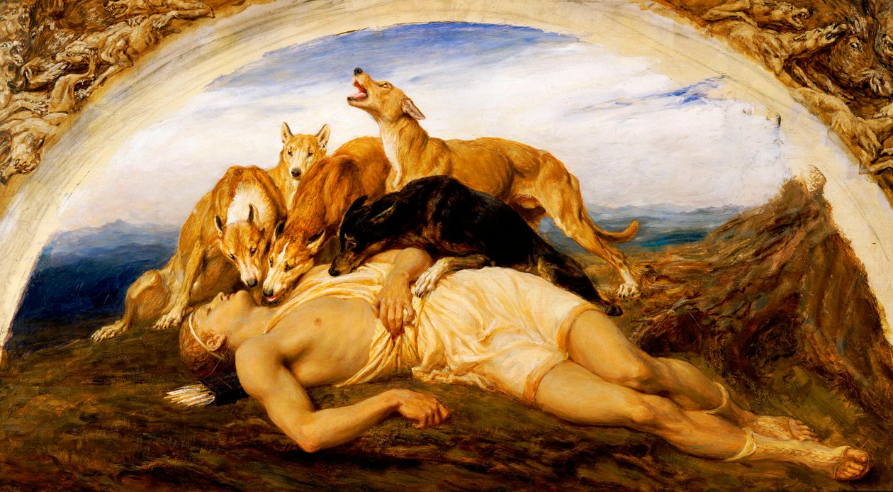 Adonis blessé, 1887 - Briton Riviere