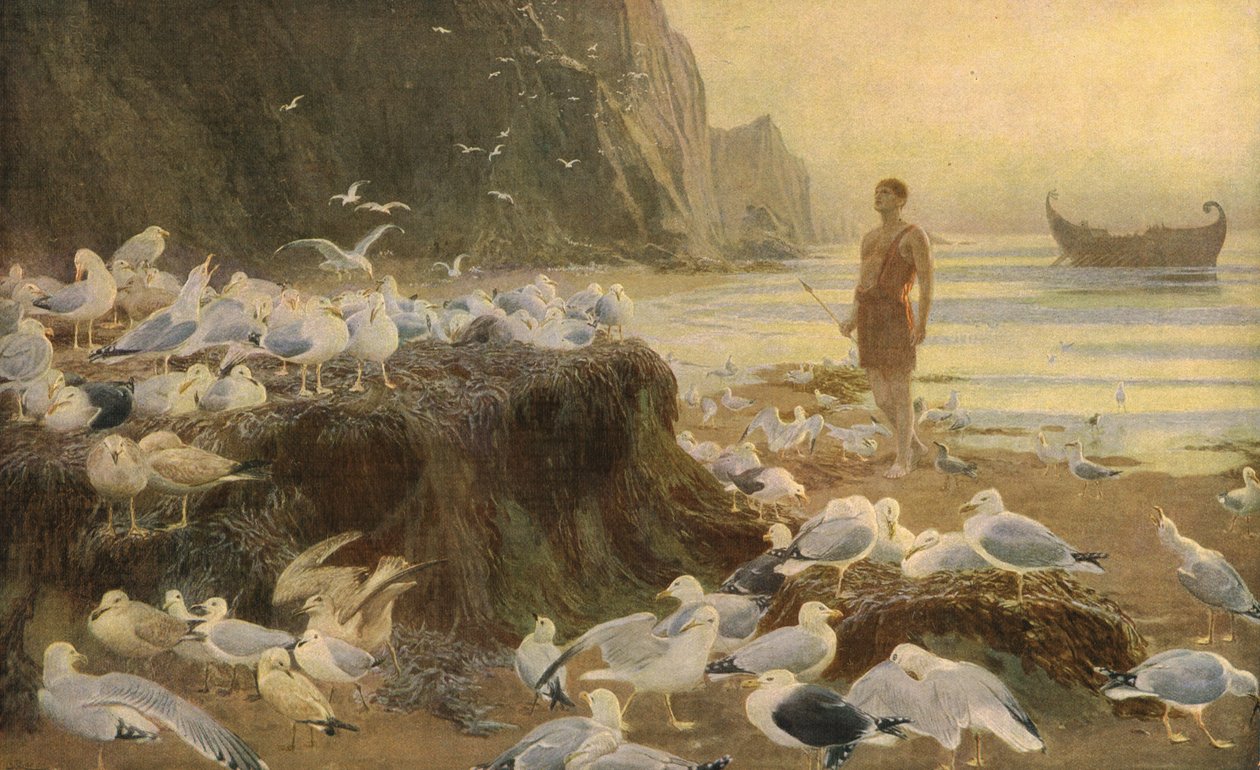 Un vagabond du vieux monde, 1887, vers 1930 - Briton Riviere
