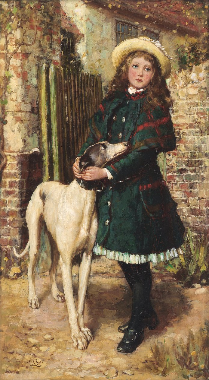 À la porte du jardin, 1887 - Briton Riviere