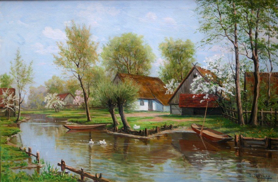 Canal dans le Spreewald au printemps - Bruno Moras