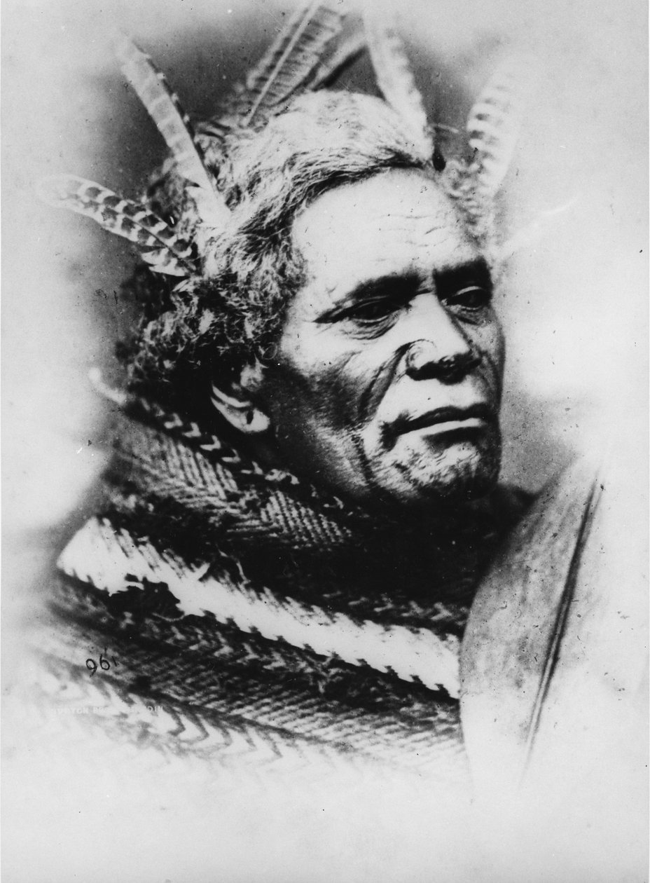 Homme Maori, vers 1880 - Burton Brothers Studio