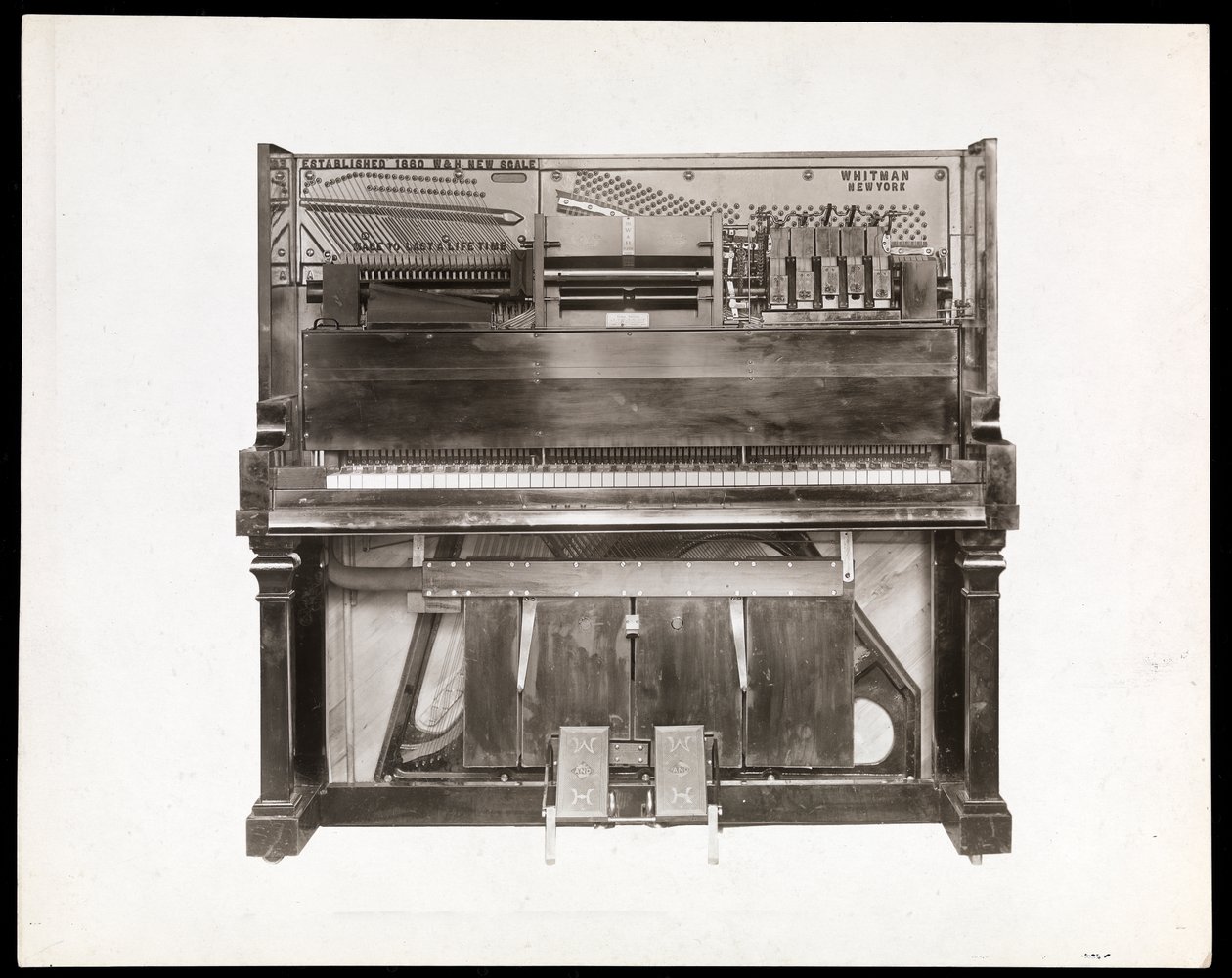 Un piano mécanique, 1915-16 (tirage à la gélatine argentique) - Byron Company