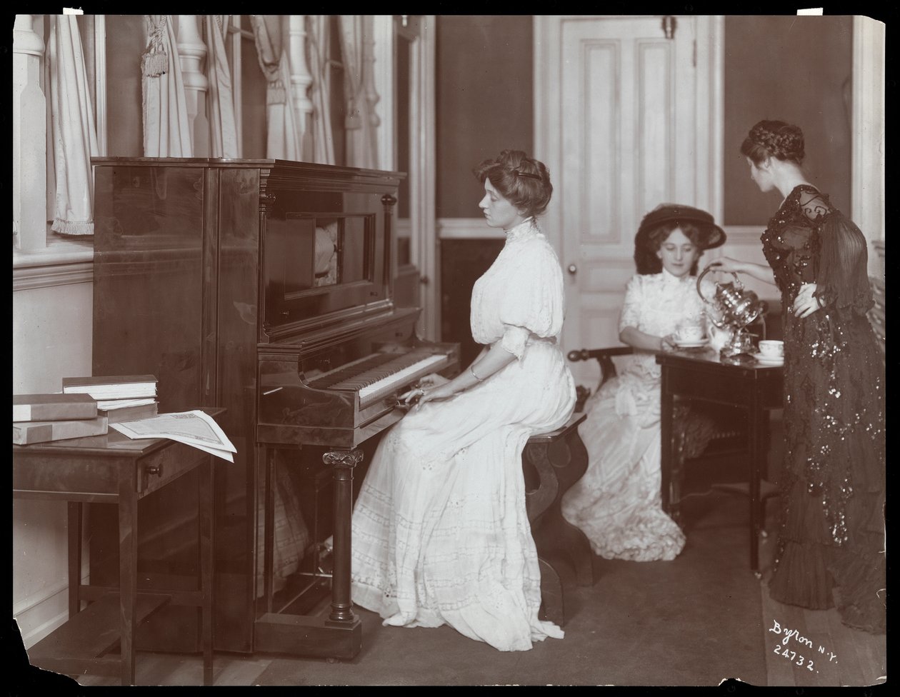 Récital de piano mécanique, New York, 1907 (tirage gélatino-argentique) - Byron Company