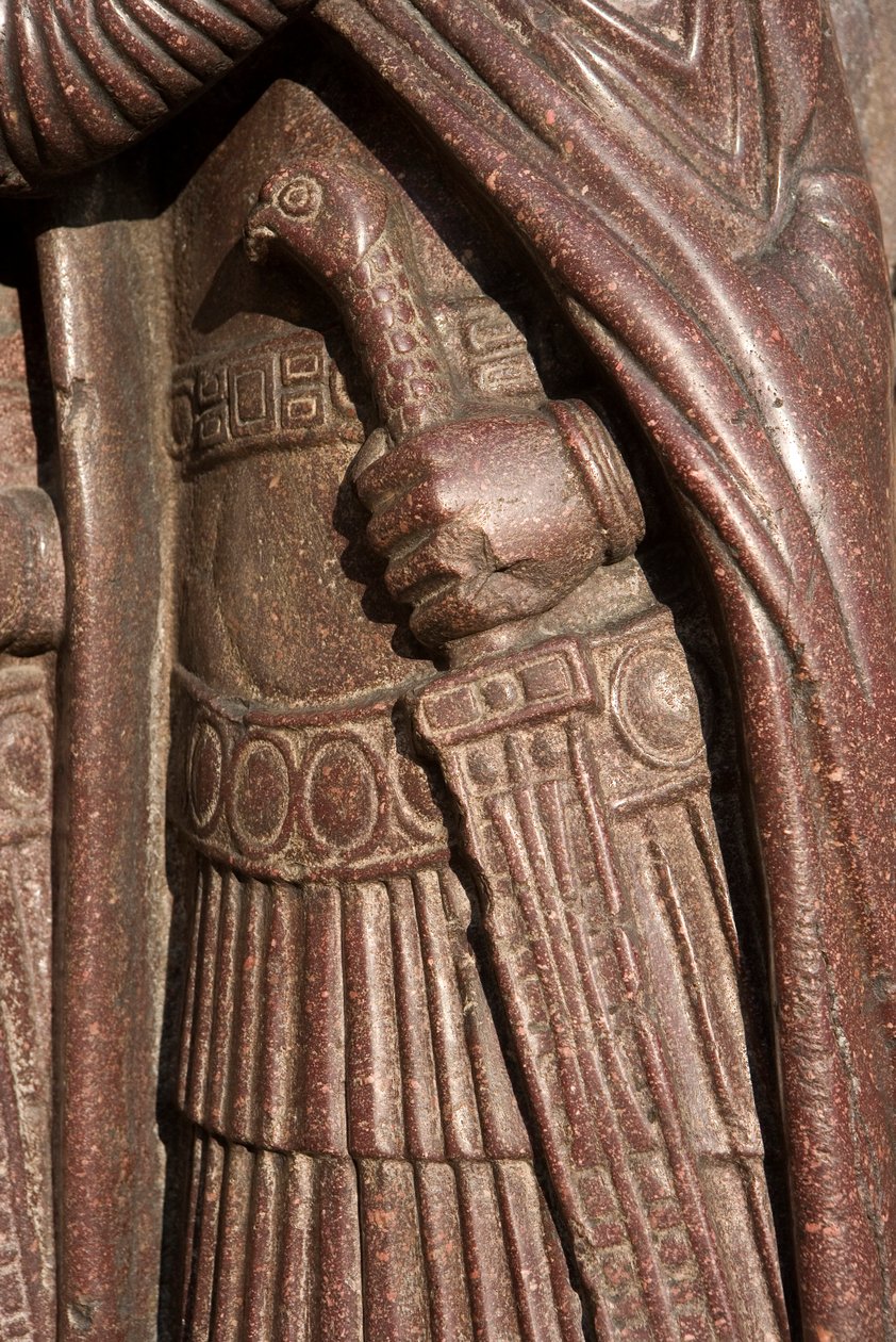 Détail du portrait des quatre tétrarques, c.300 (porphyre) - Byzantine