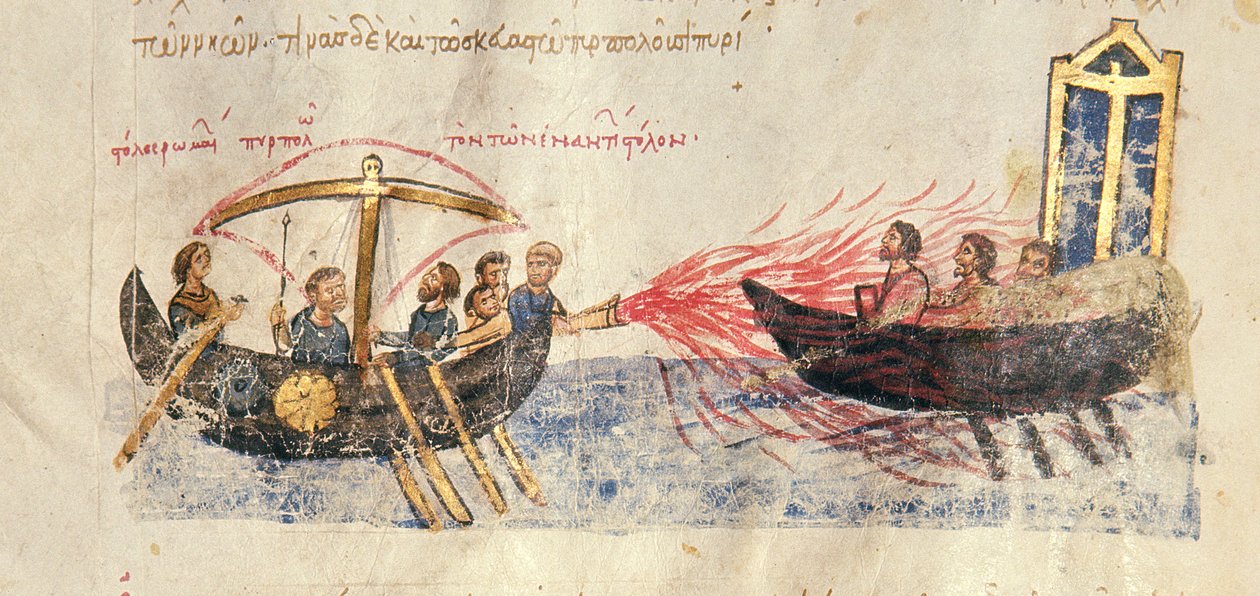 Feu grec (détail) - Byzantine