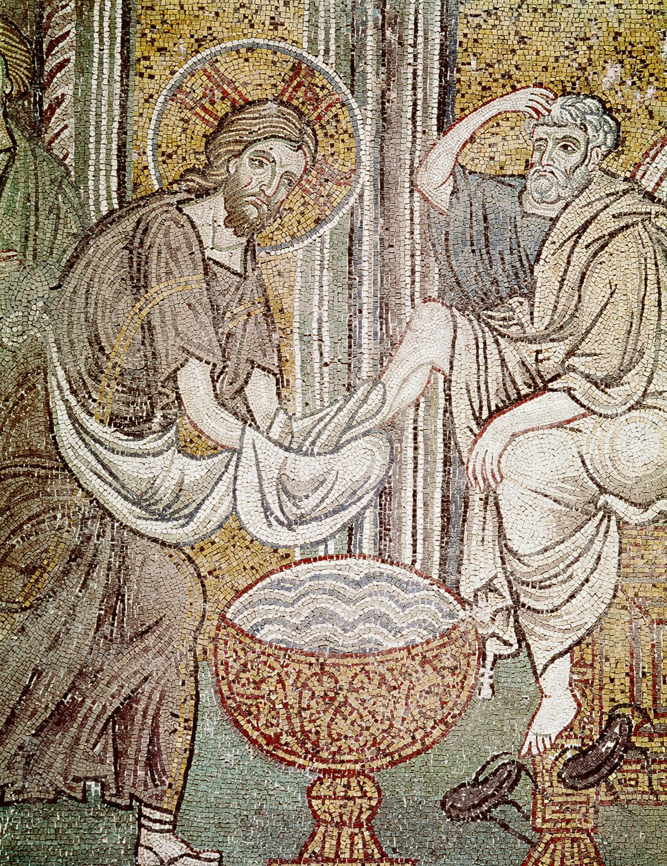 Jésus et Saint Pierre (détail) - Byzantine School
