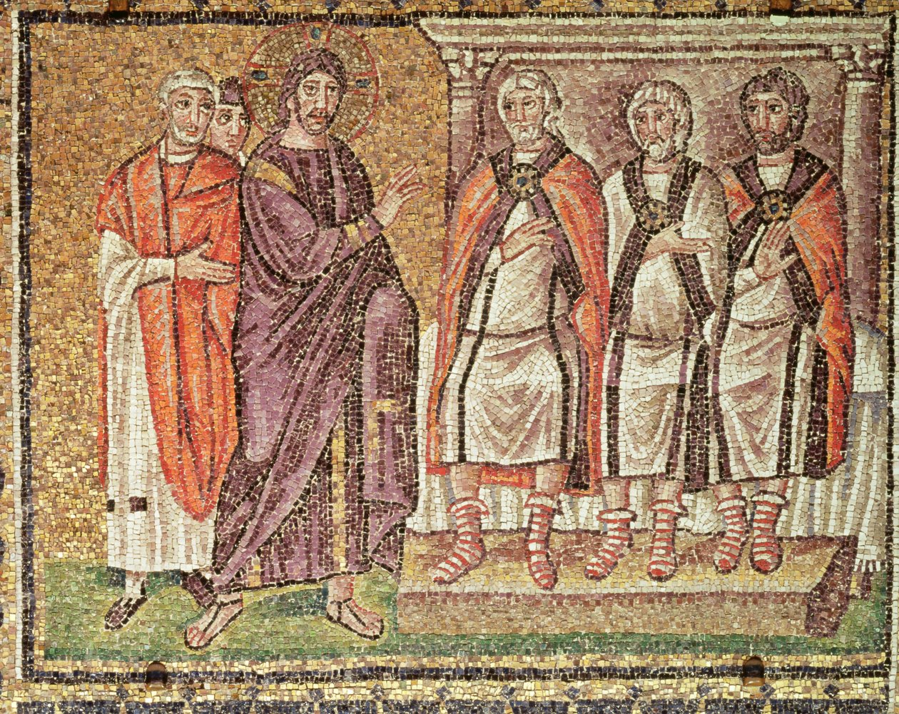 Jésus devant Caïphe, Scènes de la vie du Christ - Byzantine School