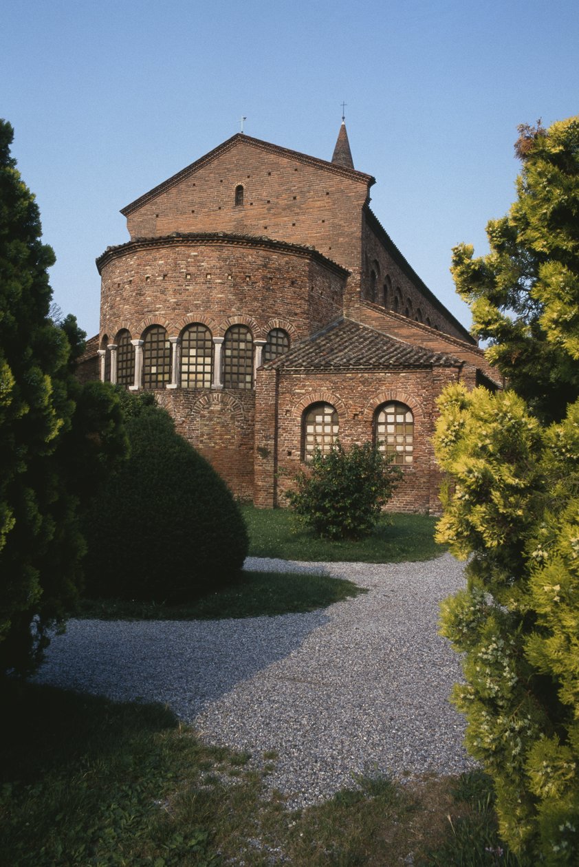 Vue extérieure du chevet - Byzantine School