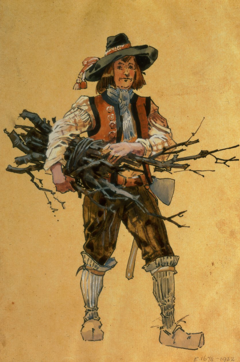 Un forestier, costume pour Comme il vous plaira, produit par R. Courtneidge au Princes Theatre, Manchester - C. Wilhelm