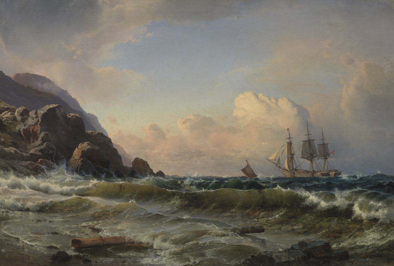 Une côte norvégienne - C.F. Sørensen