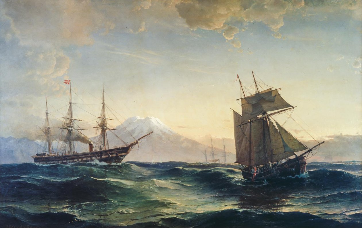 Navires au large des côtes de l