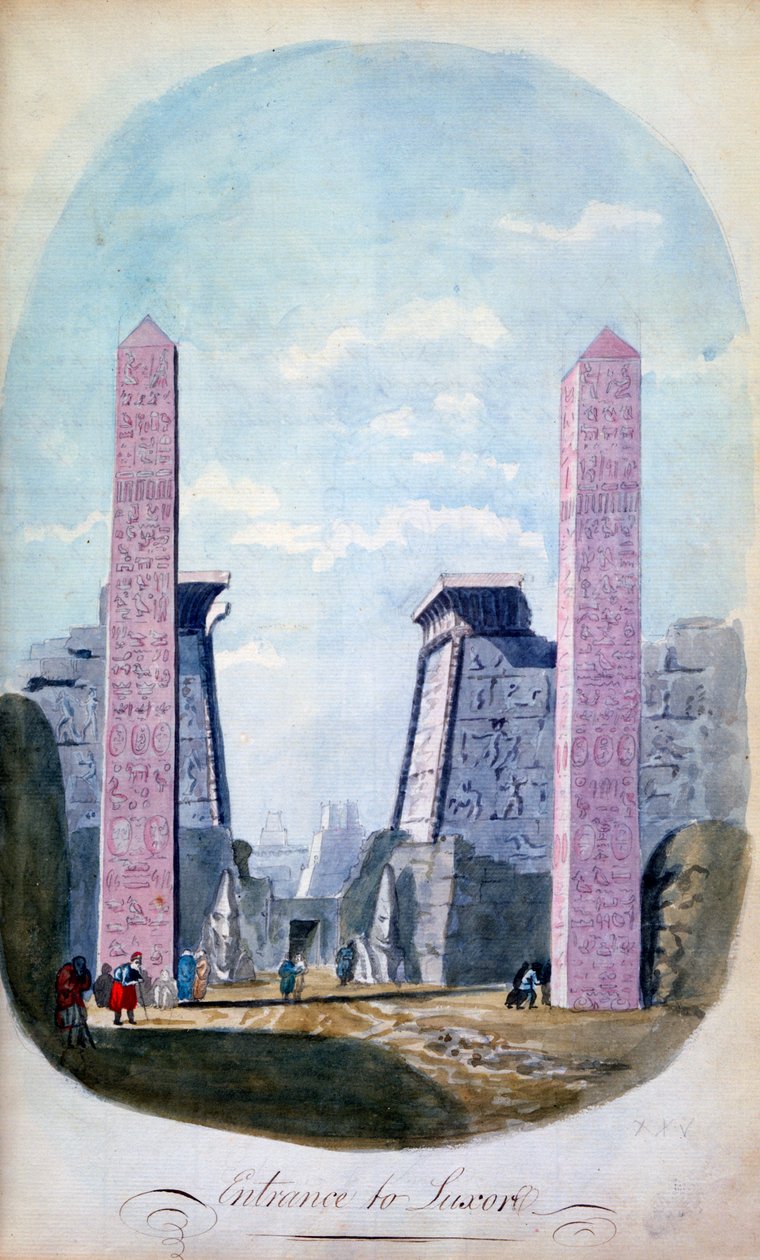 Entrée de Louxor, Égypte - CH Smith