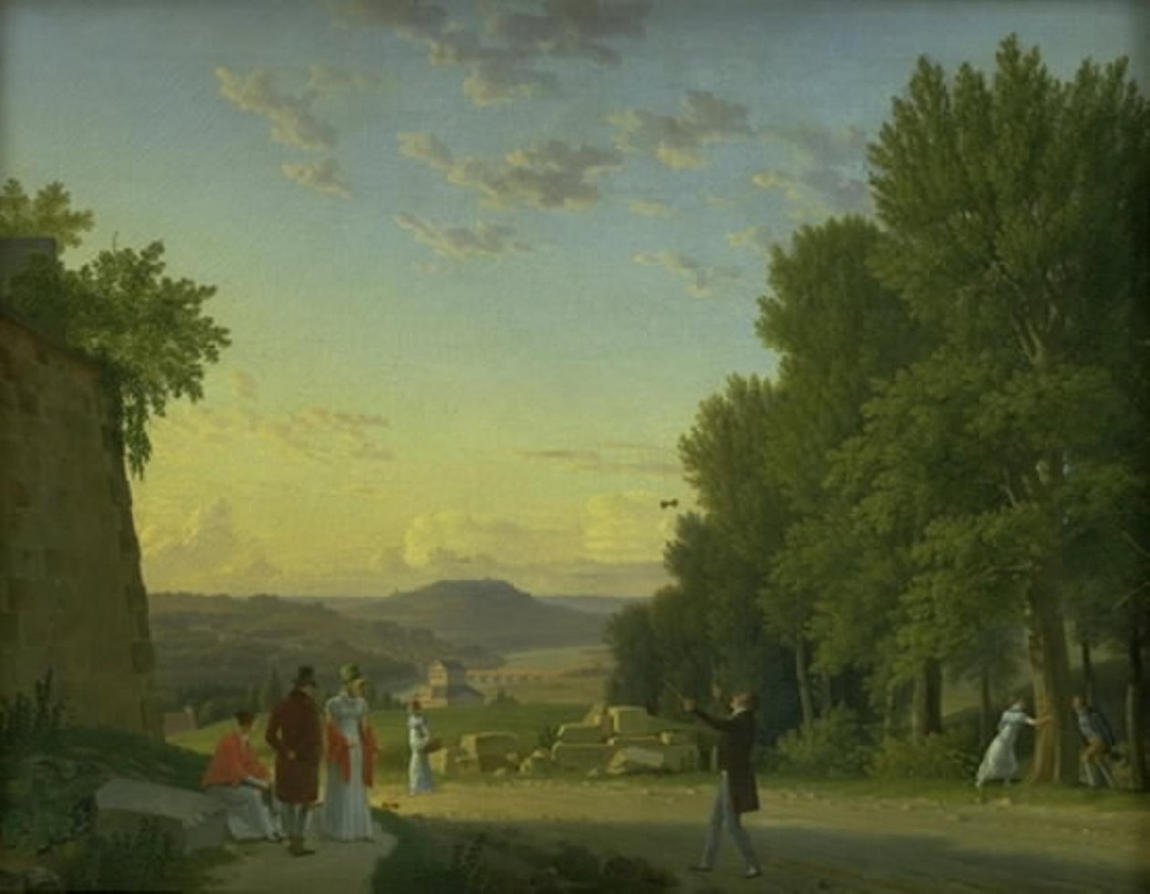 Vue du château de Meudon - Christoffer Wilhelm Eckersberg