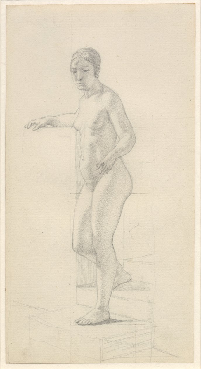Modèle féminin debout - Christoffer Wilhelm Eckersberg