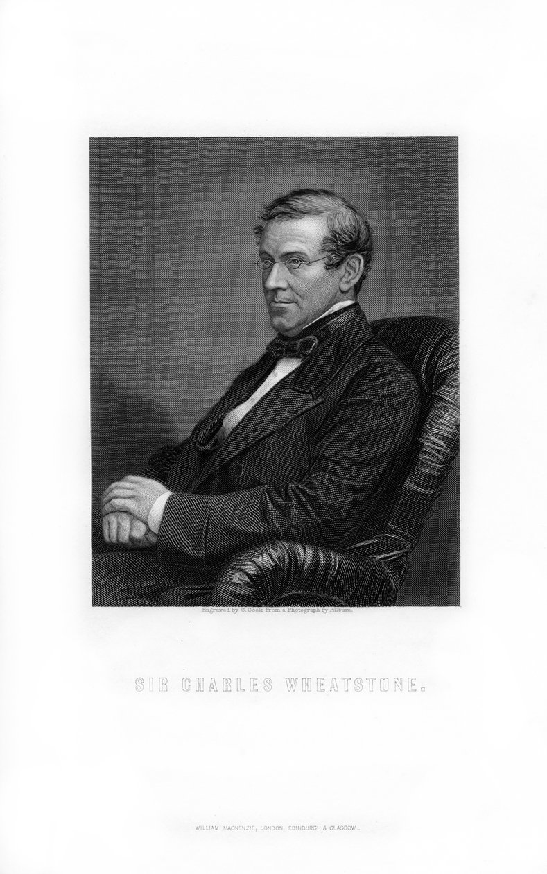 Sir Charles Wheatstone, inventeur britannique, 1899 - C. Cook