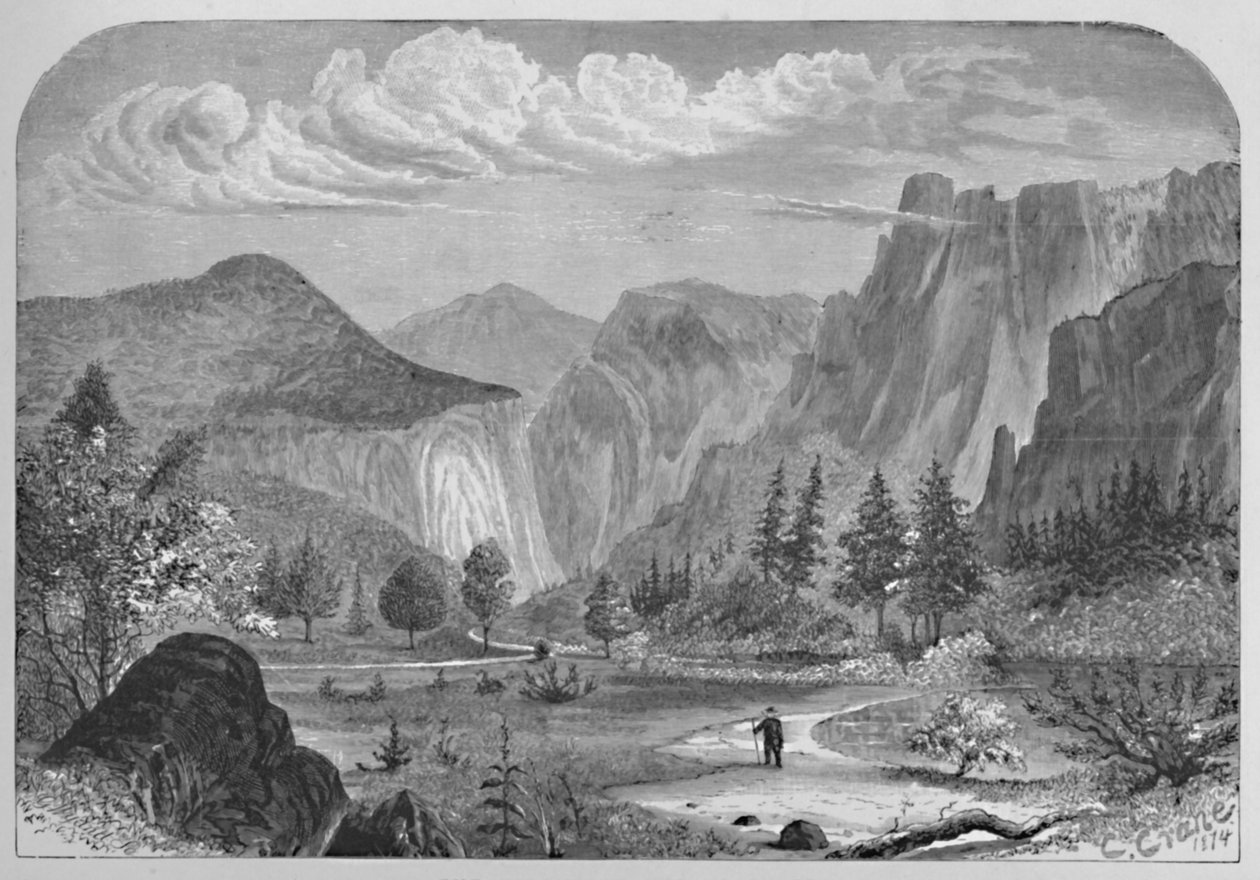 La Vallée du Yosemite, 1874, 1883 - C Crane