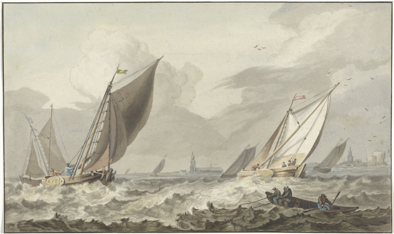 Zuiderzee avec Medemblik à l