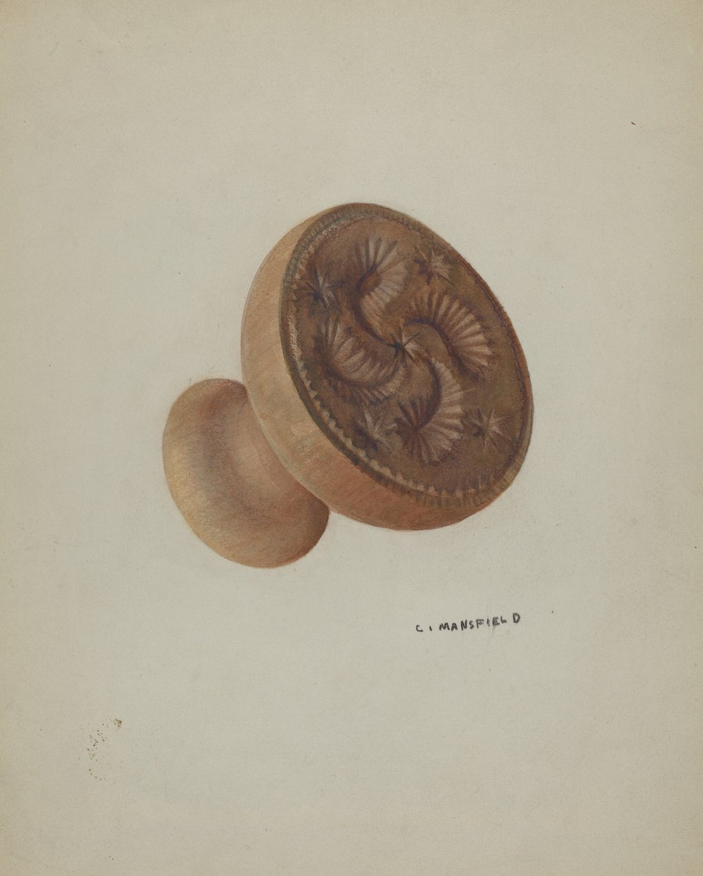 Moule à beurre allemand de Pennsylvanie - C. Mansfield