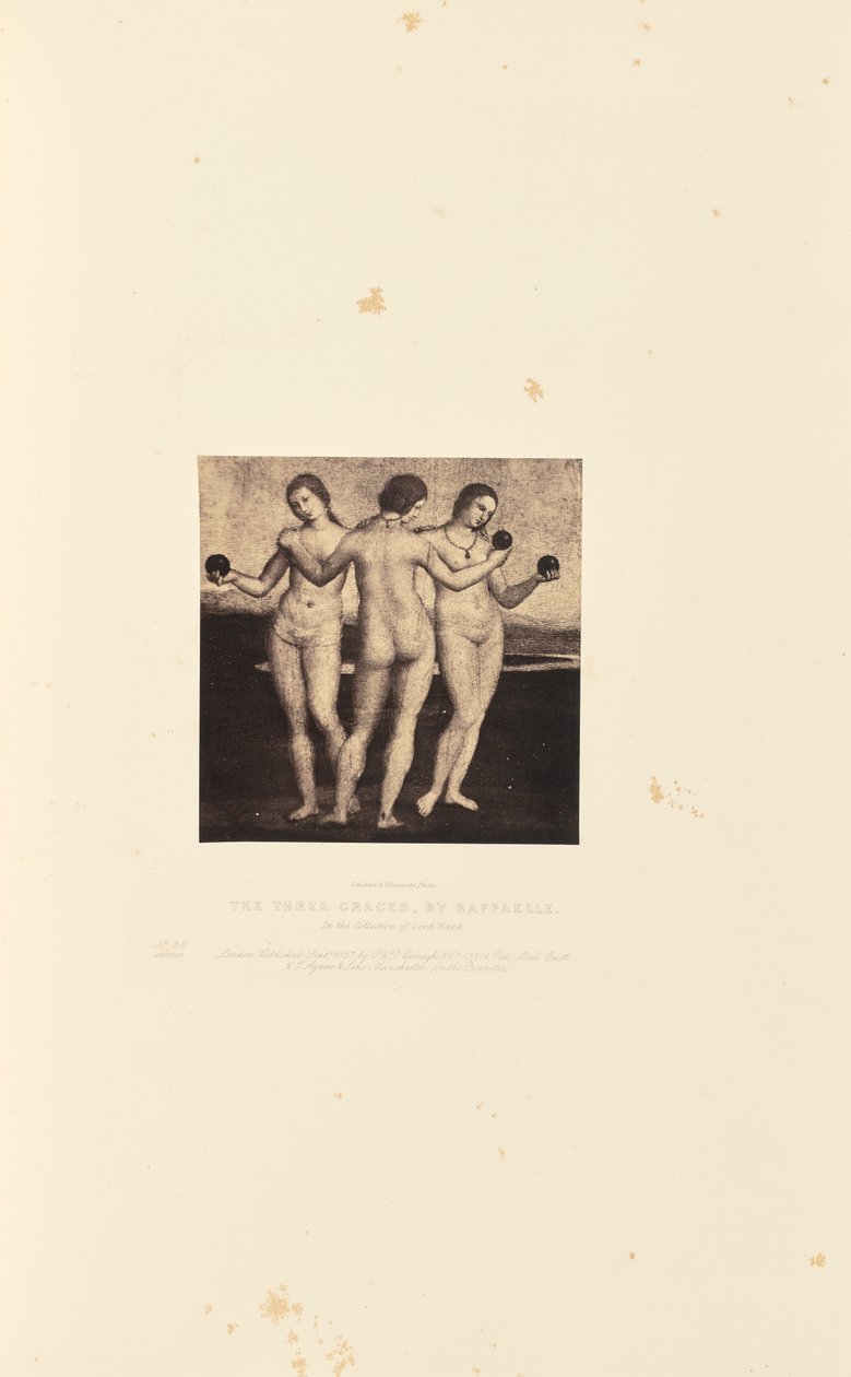 Les trois grâces, par Raffaelle - Caldesi and Montecchi