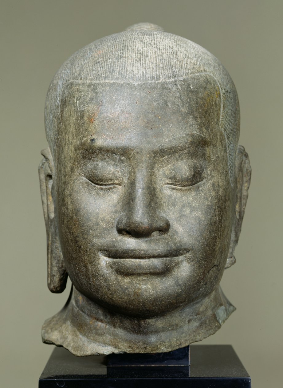 Tête du roi Jayavarman VII (r.1181-c.1220) - Cambodian School