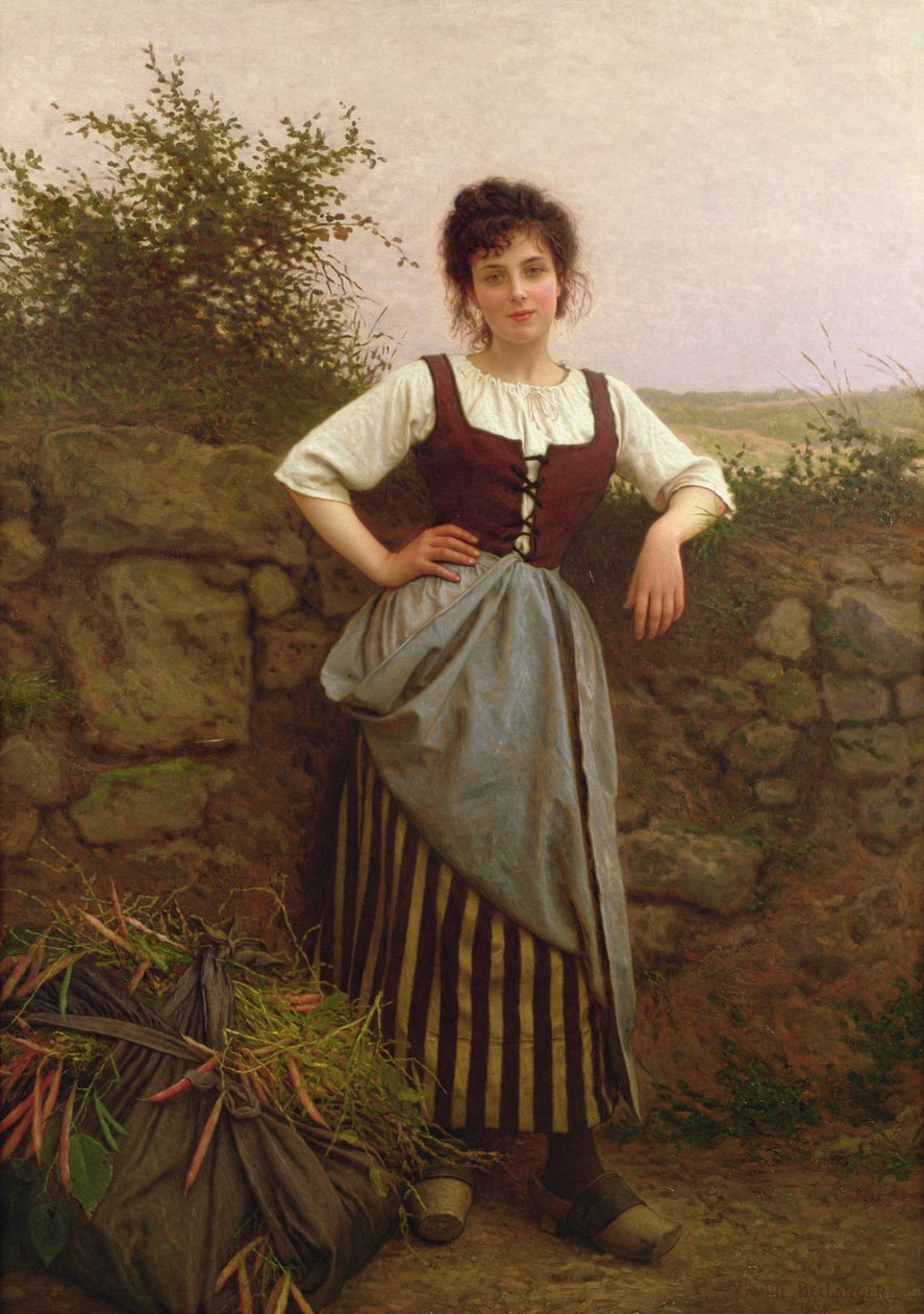 Repos au bord du chemin, vers 1910 - Camille Felix Bellanger