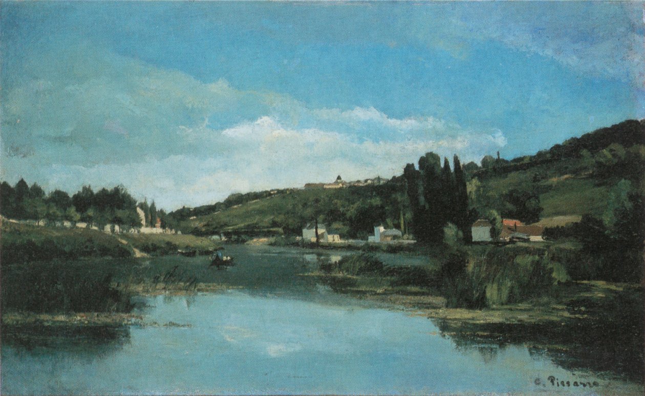 Bords de la Marne à Chennevières - Camille Jacob Pissarro