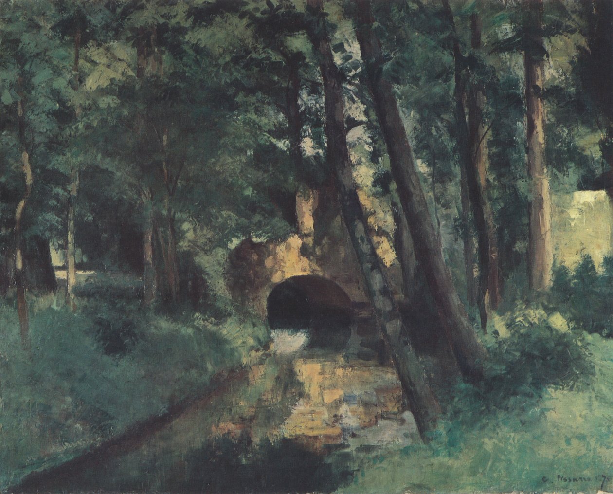 Le Petit pont - Camille Jacob Pissarro