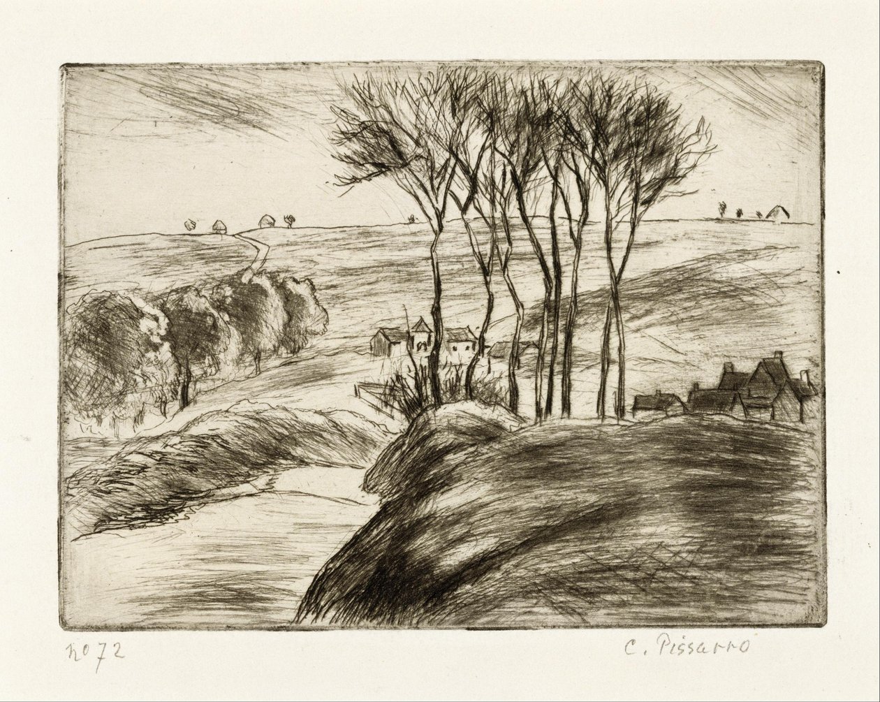 Paysage à Osny - Camille Jacob Pissarro
