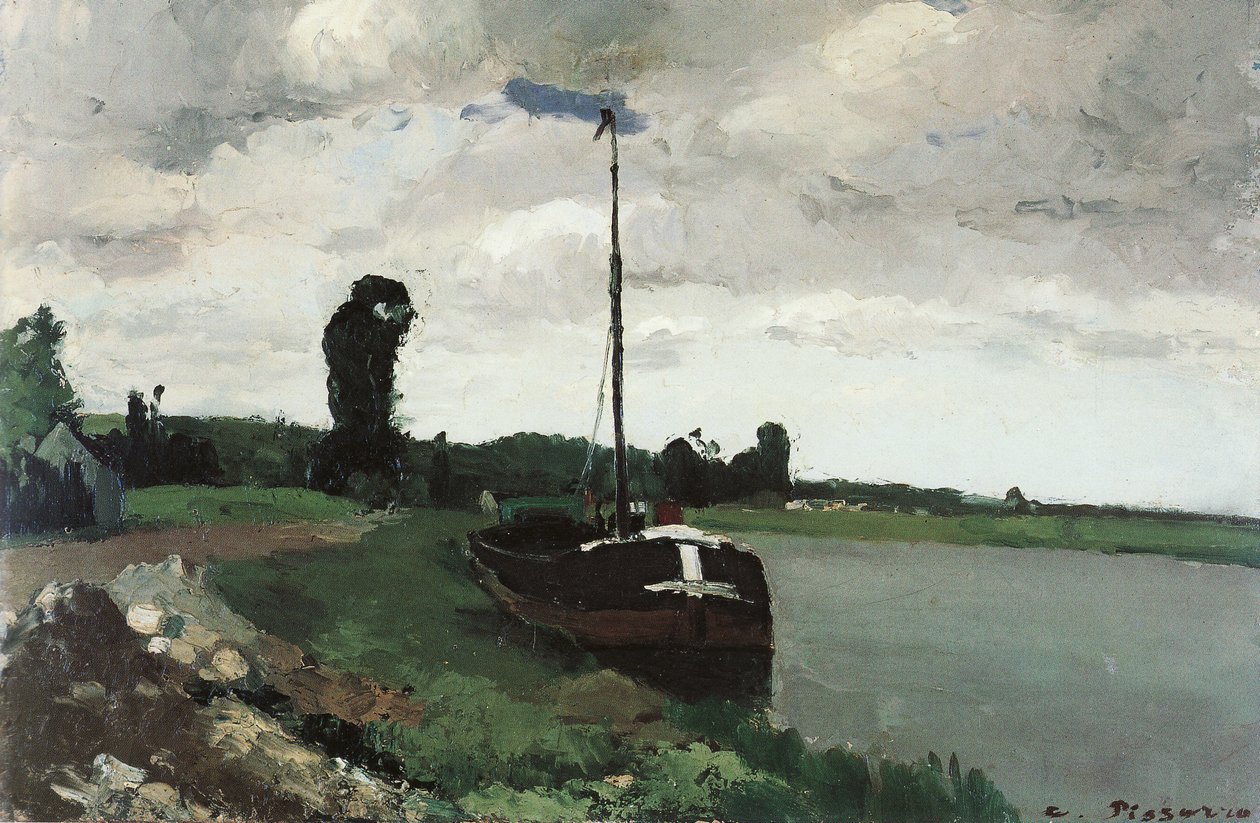 Rives à Pontoise - Camille Jacob Pissarro