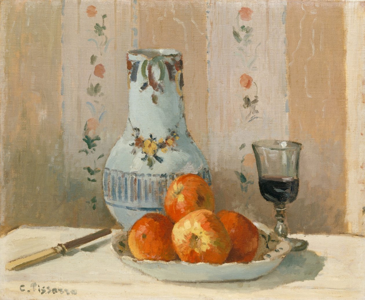 Nature morte avec pommes et pichet - Camille Jacob Pissarro
