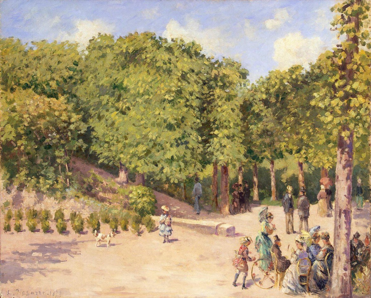 Parc de la ville à Pontoise - Camille Jacob Pissarro