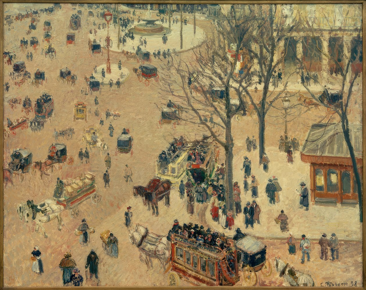 La Place du Théâtre Français - Camille Jacob Pissarro