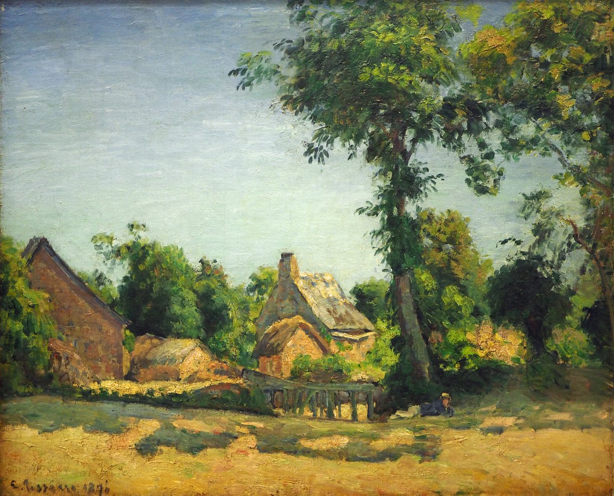 Paysage (Village de Melleraye, Département Mayenne) - Camille Jacob Pissarro