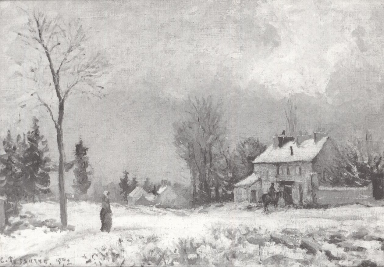 Route de Versailles à Saint-Germain à Louveciennes - Camille Jacob Pissarro
