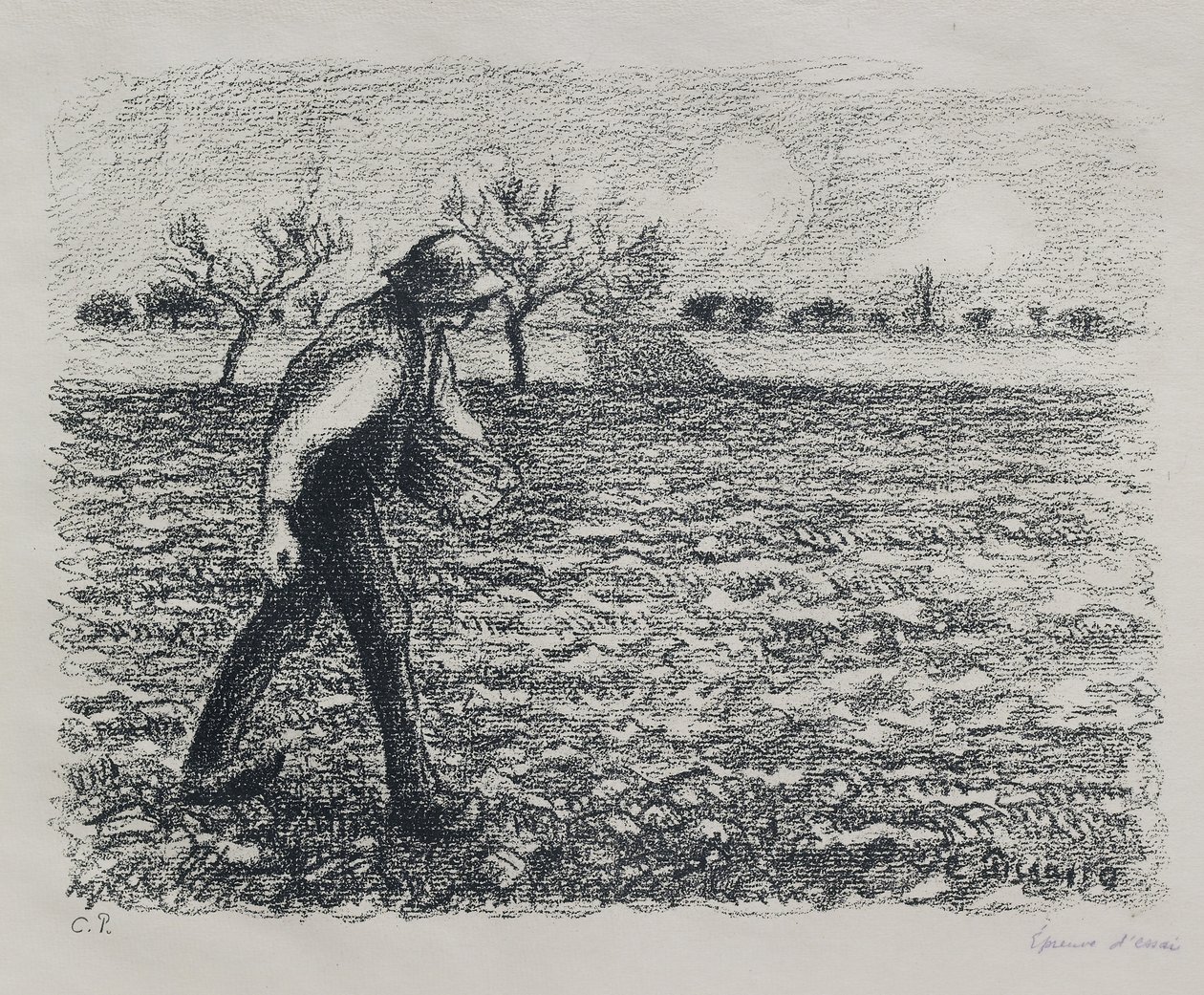 Le Semeur, 1896 - Camille Jacob Pissarro