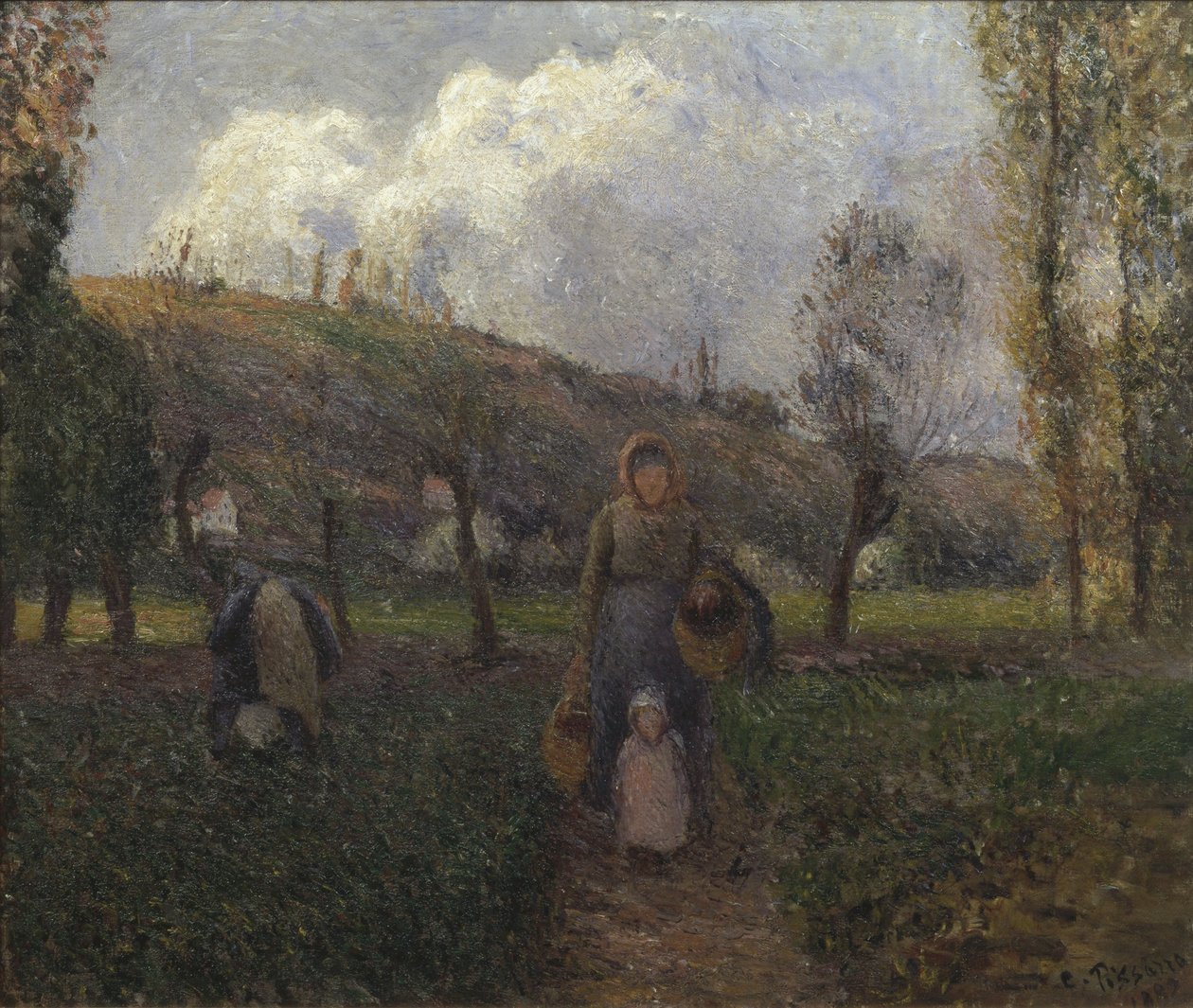 Le retour des champs - Camille Jacob Pissarro