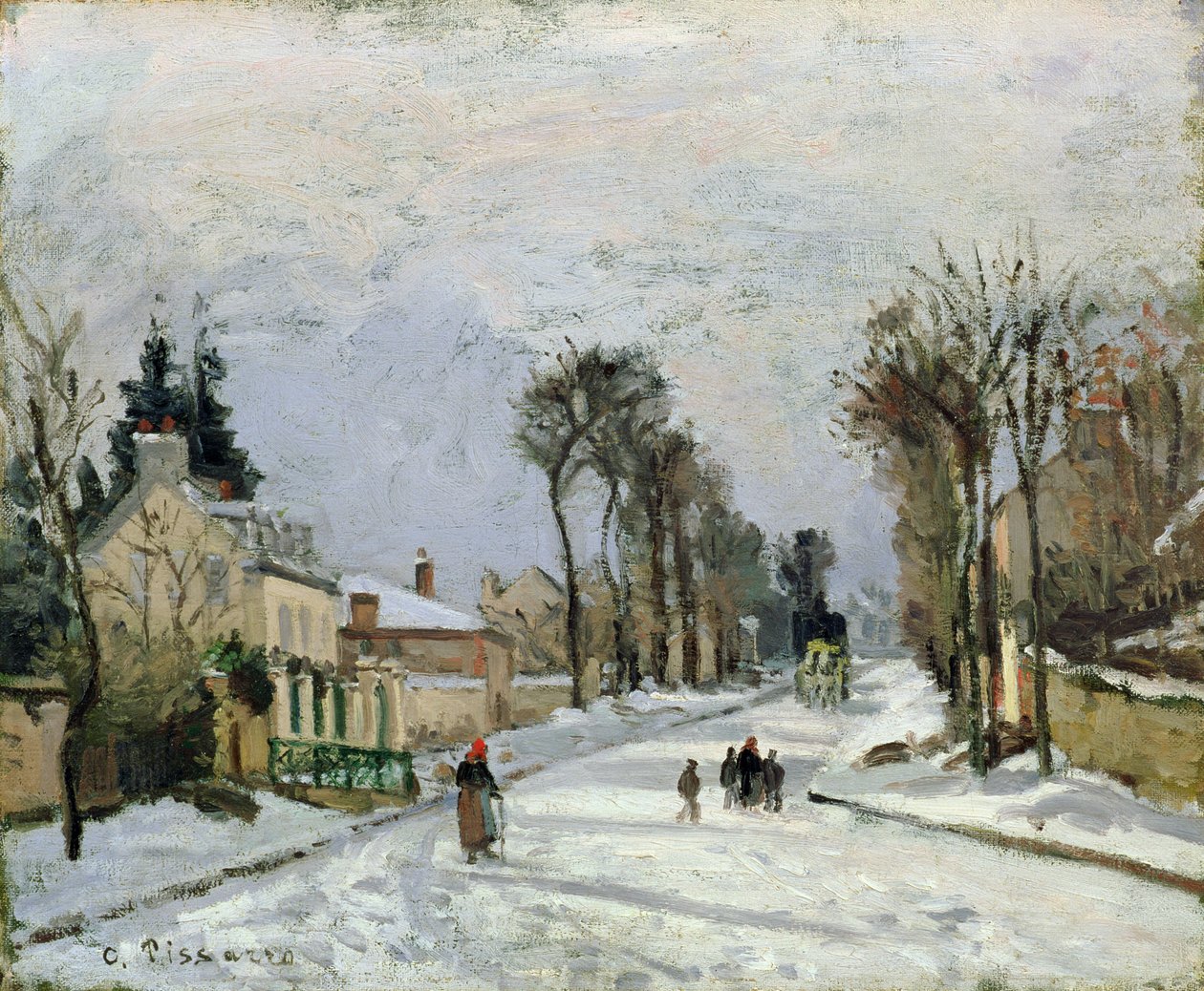 La Route de Versailles à Louveciennes, 1869 - Camille Jacob Pissarro