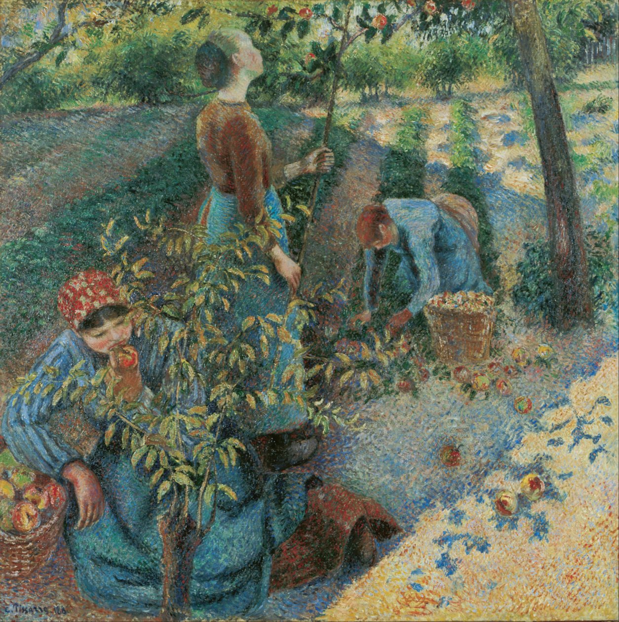Cueillette des pommes - Camille Jacob Pissarro