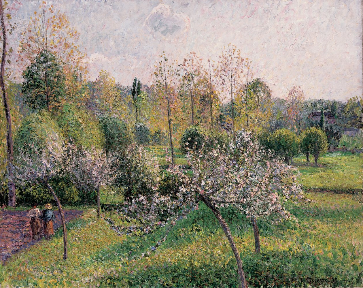 Pommiers en fleurs, Éragny, 1895 - Camille Jacob Pissarro